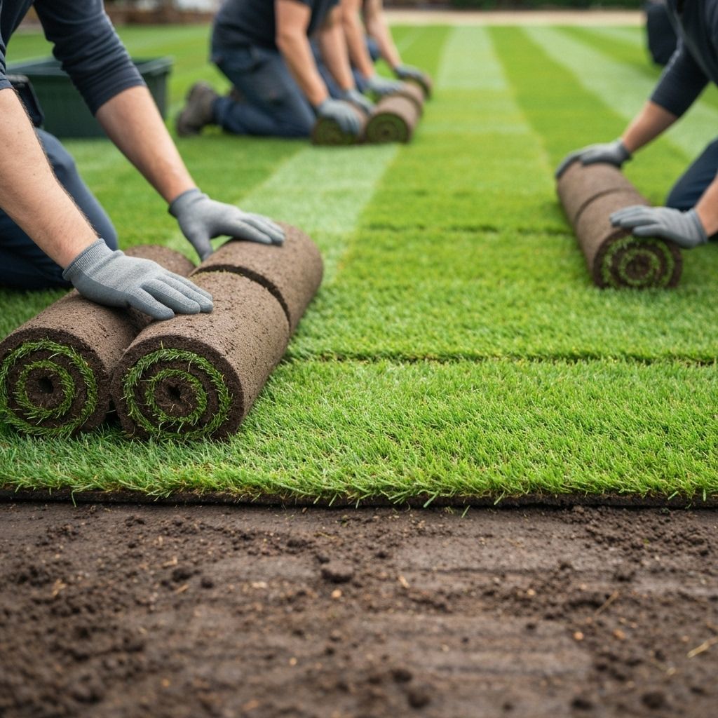 Professional sod installation